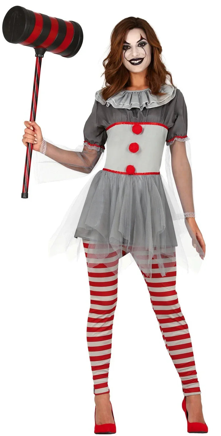 Disfraz de Penny la Payasa Diabólica para Adulto Pennywise Guirca